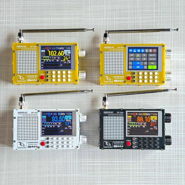 Black/White/Yellow/Red DP-666 TEF6686 FM/LW/MW/SW Full Band Radio High Sensitivity DSP Receiver Support Secondary Development