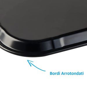 Tappetino da bar antiscivolo in silicone nero 45x30 cm impermeabile e drenante per bicchieri, tazze e cocktail - Product Image 5