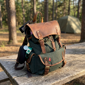 2026 Retro Full Grain Leather <b>Backpack</b> With Leather Accents Square Shape Buckle Closure <b>Water</b> <b>Resistant</b> Daily Use Shoulder Strap - Product Image 3