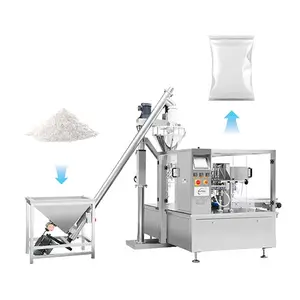 Professional Tobacco Pouch Packing Machine Automatic Rotary Premade Bag Filling And Sealing Machine