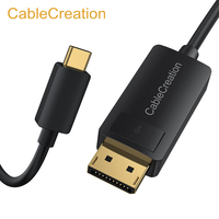 Cable USB C a DP 1.4 CableCreation 8K 60Hz HDR, Cable USB Tipo C a DP Compatible con Thunderbolt 3/4 para Monitor y Proyector