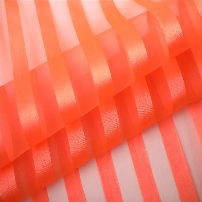 2023 High Quality Polyester Print Organza Fabric Embroidery Fabric Curtain