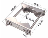 Support de caméra PTZ en acier inoxydable YUNTUO, support de montage sur poteau, pince pour poteau de lampe CCTV pour cerceau de 54 à 90 mm