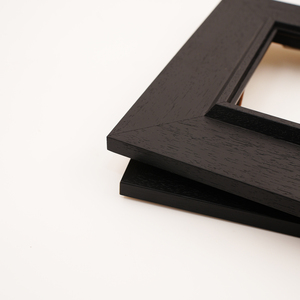 <strong>Black</strong> European Handmade Eco-Friendly Embossing Printing Wood Oil <strong>Frame</strong> 50x25mm Photo Poster Prints Custom Logo Low MOQ Fast - Product Image 5