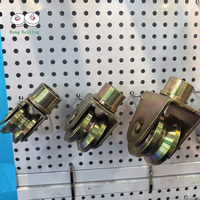 Roulettes pour portail coulissant de 4 pouces avec rainure en V et support extérieur, épaisseur de roue 30 mm