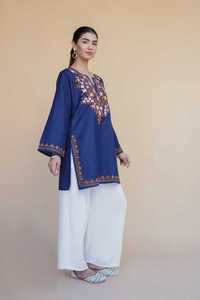 Hauts et tuniques Kurti de couleur personnalisée en pur coton pour femmes prêt-à-porter ensembles Chikankari longs et courts Kurti vente en gros OEM à bas quantité minimale de commande - Product Image 4