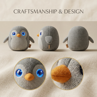 Peluche électrique classique Pingouin ChatGPT avec LED dynamique, IA et fonction de récit personnalisé, vente en gros directe usine Cuteyeah