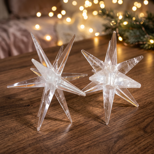 Ametista Natural Tallada a Mano, Estrella de 12 Puntas, Geometría de Cristal, Merkaba, Reiki, Sanación, Chakra, Piedra Preciosa - Product Image 3