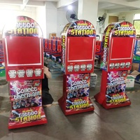 Distributeur automatique d'autocollants de tatouage à 4 sorties, à monnayeur et distributeur de cartes, pour salles d'arcade, direct usine