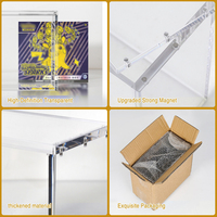 Vitrine d'exposition moderne en acrylique épais ETB Elite, boîte transparente magnétique, bords découpés au laser de précision, durable et de qualité supérieure