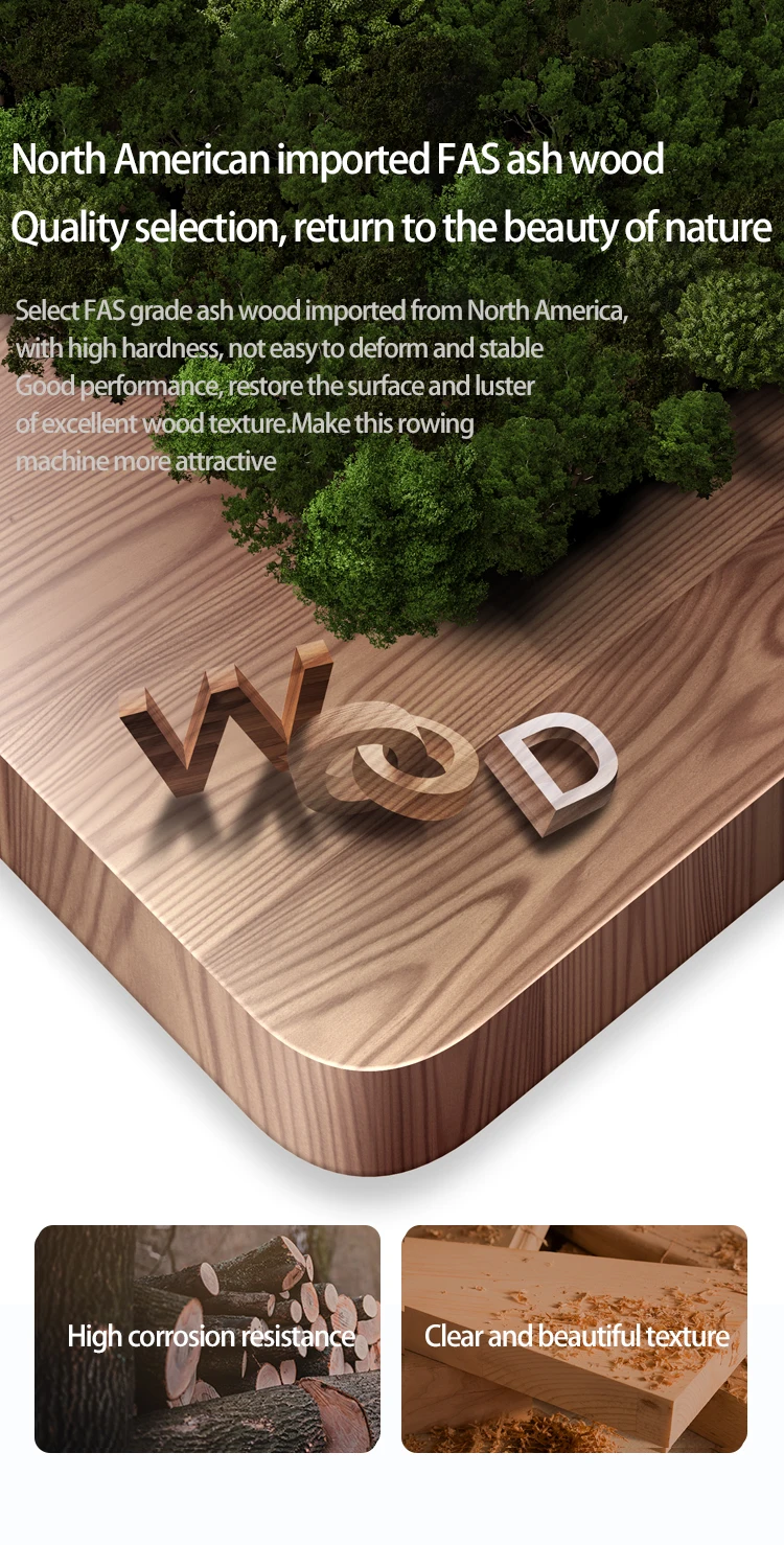 YPOO for hydraulic rowing machine foldable New folded cardio fitness equipment air rower rowing club rowing machine magnetic