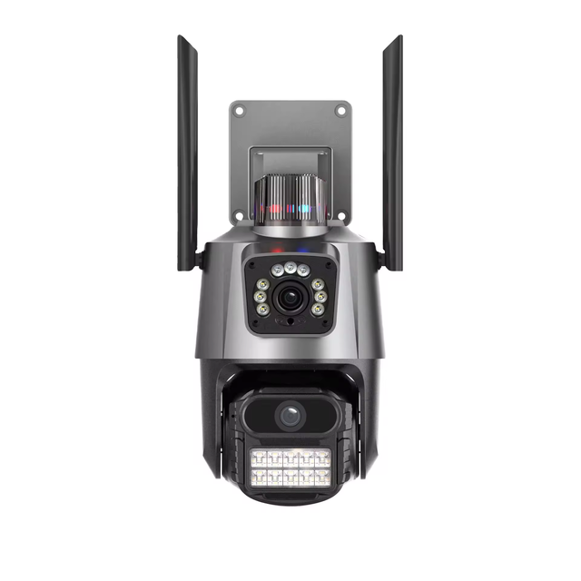 New Wireless IP Camera 8X Zoom Outdoor Two Way Audio 6MP Auto Tracking WIFI PTZ CCTV Video Dual Lens Icsee Surveillance Camera