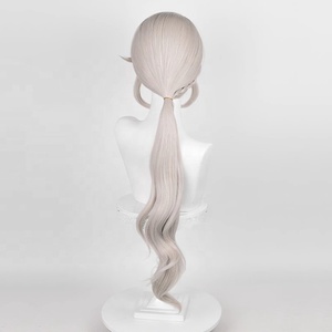 Genshin วิกผมยาว80ซม. สีทองอ่อนผสมอนิเมะ <span class=keywords><strong>lynette</strong></span> สังเคราะห์ทนความร้อนคอสเพลย์วิกผม - Product Image 5
