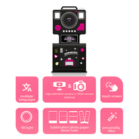 Cabina de Fotos Digital Instantánea de Uso Comercial, Directo de Fábrica, con Guía por Voz, Impresión de Fotos, Pantalla Táctil, Máquina Purikura