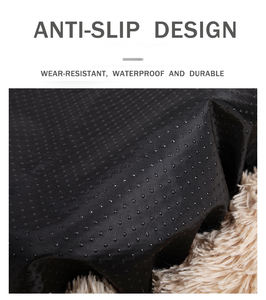 Aangepaste Kleine En Grote Gezellige Designer Ronde Donut Hond En Kat Bedden Luxe Wasbare Premium Pluche Met Nepbont Schattig En Kalmerend - Product Image 4