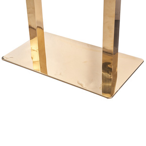 Rose Gold Bar <b>Table</b> <b>Legs</b> 400*700mm Metal Contemporary Design Durable Support Frame - Product Image 3