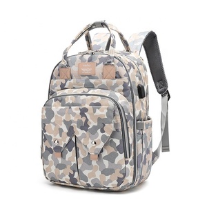En gros USB Étanche Sac À Langer pour Maman Maternité Nappy Sac À Dos <span class=keywords><strong>Poussette</strong></span> momie sac à dos - Product Image 6