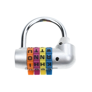 YH8435 Serrure à combinaison à 4 lettres colorée en zinc et plastique pour casier de gym Catégorie de produit Cylindres de serrure - Product Image 5