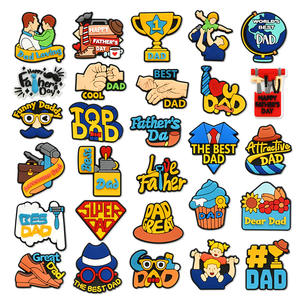 2025สินค้าขายดีรองเท้าพีวีซีของตกแต่งรองเท้าหัวเข็มขัดเครื่องประดับรองเท้าวันพ่อมีเสน่ห์สำหรับการอุดตันเสน่ห์ - Product Image 1