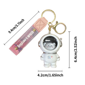 Portachiavi Orsetto Luminoso Cielo Stellato in Plastica, Ciondolo Unico per Borsa Astronauta Scintillante, Idea Regalo per Coppie per Decorare la Tua Borsa - Product Image 2