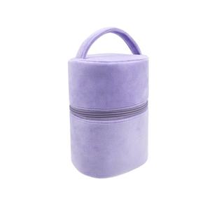 Bolsa de brochas de maquillaje informal y sencilla para mujer, bolsa de almacenamiento de cosméticos con cilindro de estilo Ins, venta al por mayor - Product Image 1
