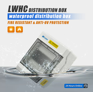 Zcebox กล่องสวิตช์เบรกเกอร์<span class=keywords><strong>4</strong></span> 6 9 12 18 24วิธี IP66 PC กล่องกระจาย IP66กันน้ำ - Product Image 3