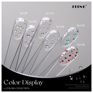 ชุดท็อปโค้ท JTING 3D Dew Drops 6 สี ไม่ต้องเช็ด แห้งด้วยแสงยูวี เงางามสูง ยาทาเล็บเจลคริสตัลแบบสร้างตัวเอง ปราศจากสาร TPO/Hema - Product Image 5