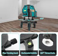 Niveau laser rotatif croisé populaire DECTEAM LW411G avec chargement de type C