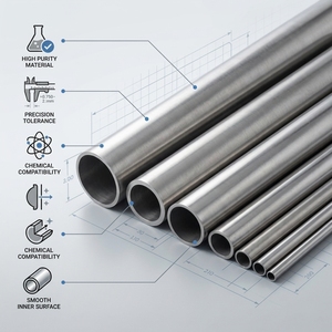 ท่อสแตนเลสเกรด EP คุณภาพสูง หลายขนาด ท่อ <span class=keywords><strong>AP</strong></span> สแตนเลสสำหรับอุตสาหกรรมเซมิคอนดักเตอร์ ท่อส่งก๊าซความบริสุทธิ์สูงพิเศษ ข้อต่อวาล์ว - Product Image 1
