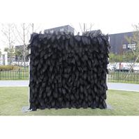Décoration murale plumes noires pour mariage et fête – Accessoire photo très prisé