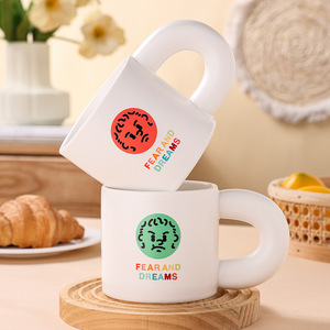 แก้วเซรามิค Fear And Dreams 330 มล. ลายการ์ตูน พิมพ์ลายสกรีน แก้วกาแฟ แก้วน้ำชา ของขวัญสำหรับใช้งานทั่วไป - Product Image 3