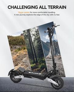 Trottinette électrique pliable de qualité supérieure 350W, moteur double sans balais, pneu tout-terrain de 11 pouces, charge maximale de 200 kg, trottinette électrique pour adultes - Product Image 2