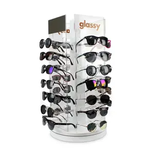 CABOAL güneş gözlüğü ekran gözlük vitrin rafı kat ayakta dönen ayna ile güneş gözlüğü standı