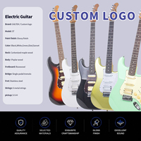 GALYDA Kit de Guitarra Eléctrica de Tamaño Completo de 39 Pulgadas, Cuerpo Sólido, Blanco Brillante, para Principiantes, con Amplificador, Correa, Cuerdas, Hecho de Arce
