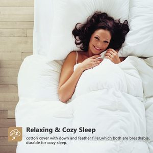 Cao Cấp Vịt Lông Xuống <span class=keywords><strong>Comforter</strong></span> Sang Trọng 100% Cotton Ấm Áp Thoáng Khí Chăn Core Tất Cả Các Mùa - Product Image 6