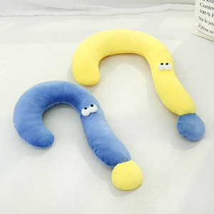Dog <b>Pillow</b> <b>U</b> <b>Shape</b> Question Mark Design Small 30x48cm Large 40x60cm Cloth Pet Cushion For Dog Summer Use - Product Image 2