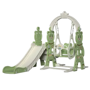 Capacidade de transporte estável e forte Hot Sale Plastic Crianças Brinquedos Crianças Bebê Indoor Slide Com Swing Set Playground