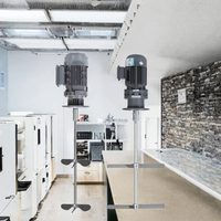 Moteur Mélangeur Électrique Industriel Triphasé Silencieux de Haute Qualité avec Boîte de Vitesses, Agitateur 100L en Acier Inoxydable pour Produits Chimiques