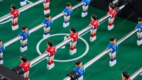 Usine directe 5FT Indoor Soccer Ball Table Kicker Jeu de football Jeu à la main avec matériau MDF Bonne affaire sur Kicker Football Table