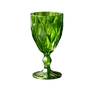 Bicchiere di vino rosso rombico retrò <span class=keywords><strong>Set</strong></span> di 4 calici a gambo alto tazze di Champagne colorate Anti-goccia - Product Image 6