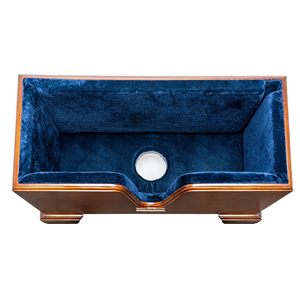 Cuscino in velluto blu persiano a grandezza naturale con supporto per violoncello in <span class=keywords><strong>legno</strong></span> con supporto per arco incluso supporto per violoncello in <span class=keywords><strong>legno</strong></span> - Product Image 3