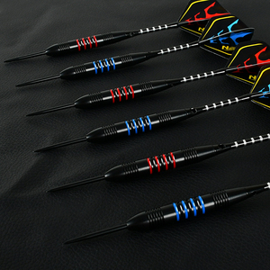 عرض ساخن: مجموعة سهام فولاذية من 6 قطع طراز TUOPU TD-D6009 مع أسطوانة حديدية وشعار مخصص وميزات أمان وريش نحاسي بالجملة - Product Image 6