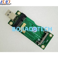Adaptateur sans fil USB 2.0 Type-A vers Mini PCI-E MPCIe avec 1 emplacement pour carte SIM pour module modem 3G 4G LTE WWAN GSM en stock