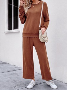 우아한 방향성 여성용 루즈한 <span class=keywords><strong>2</strong></span> 종 세트 오프 숄더 슬리브 - Product Image 5