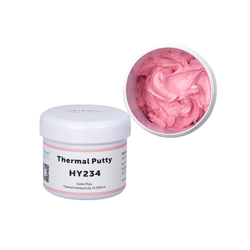 HY234 Thermal Putty 4.0w10g 80g 100g Pink Thermal Conductive Grease Paste Plaster Heat Sink Compound Gel