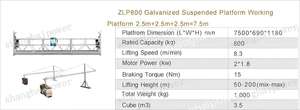 Plataformas de trabalho suspensas ZLP800 série China ZLP Acessível - Product Image 2