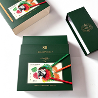 Coffret de 80 crayons de couleur à base d'huile de qualité supérieure pour artistes, étudiants, enfants, dessin, peinture, fournitures artistiques