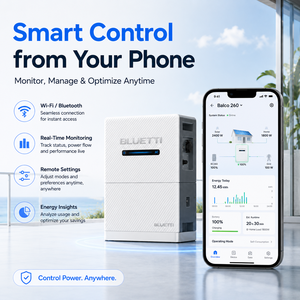 Système <span class=keywords><strong>d</strong></span>'<span class=keywords><strong>énergie</strong></span> solaire résidentiel intelligent BLUETTI pour balcon, destiné à la distribution B2B européenne - Product Image 3
