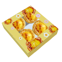 Boîte de nourriture à tarte aux œufs bon marché avec fenêtre transparente boîte de papier en gros pour biscuits boîte de carte sandwich sushi avec fenêtre