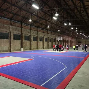 FIBA Indoor Approved TPV Basketball Sports Flooring Synthesis plastic Court Tile Floor